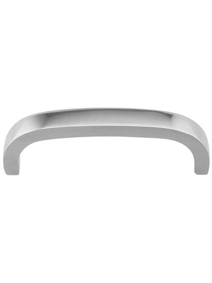 Solid-Brass Bridge Cabinet Pull - 3 1/2 inch Center-to-Center in Polished Chrome.